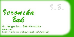 veronika bak business card